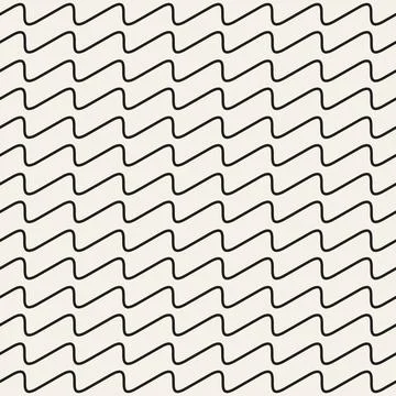 Vector seamless pattern. Repeating geometric abstract elements. Stylish monoc Stock Illustration