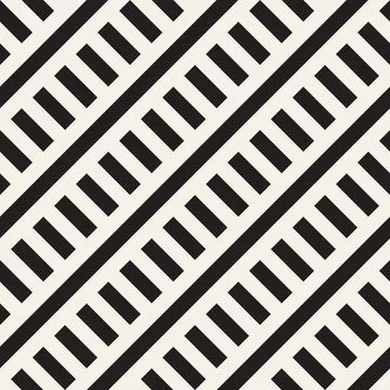 Vector seamless pattern. Repeating geometric abstract elements. Stylish monoc 库存插图