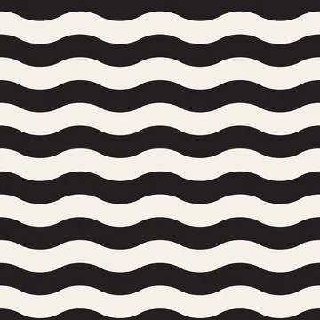 Vector seamless pattern. Repeating geometric abstract elements. Stylish monoc Illustrazione stock