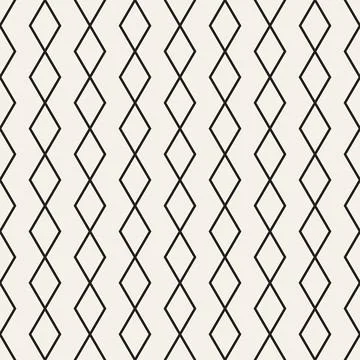Vector seamless pattern. Repeating geometric abstract elements. Stylish monoc Stock Illustration