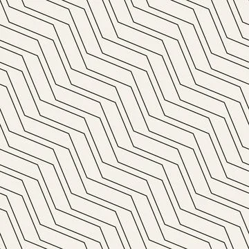 Vector seamless pattern. Repeating geometric abstract elements. Stylish monoc Stock Illustration