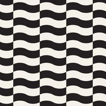 Vector seamless pattern. Repeating geometric abstract elements. Stylish monoc Illustrazione stock