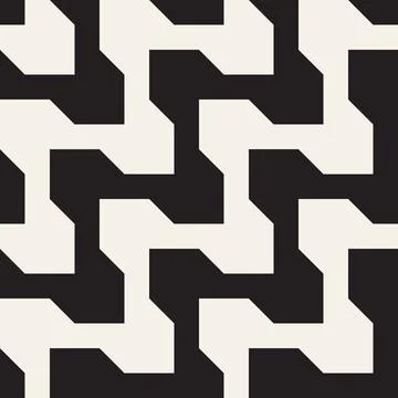 Vector seamless pattern. Repeating geometric abstract elements. Stylish monoc 库存插图