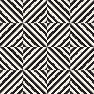 Vector seamless pattern. Repeating geometric elements. Stylish monochrome b.. 库存插图