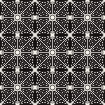 Vector seamless pattern. Repeating geometric abstract elements. Stylish monoc 库存插图