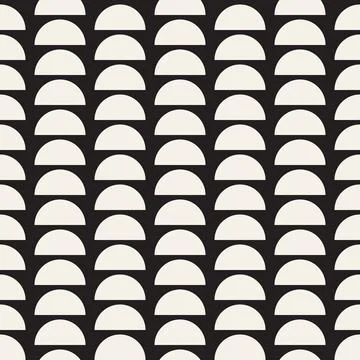 Vector seamless pattern. Repeating geometric abstract elements. Stylish monoc Illustrazione stock