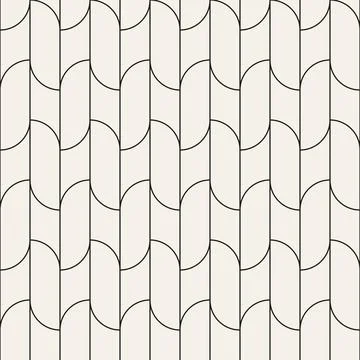 Vector seamless pattern. Repeating geometric abstract elements. Stylish monoc 스톡 일러스트