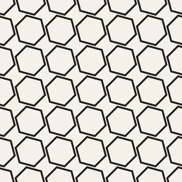 Vector seamless pattern. Repeating geometric abstract elements. Stylish monoc 库存插图