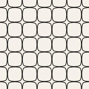 Vector seamless pattern. Repeating geometric abstract elements. Stylish monoc Stock Illustration