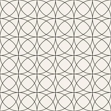 Vector seamless pattern. Repeating geometric abstract elements. Stylish monoc Illustrazione stock