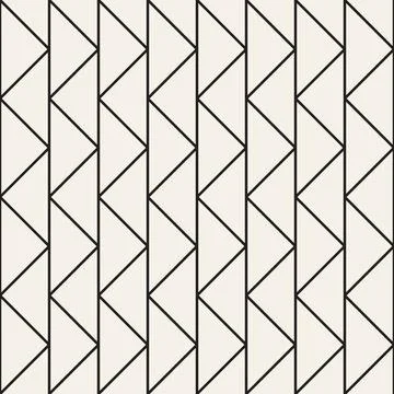 Vector seamless pattern. Repeating geometric abstract elements. Stylish monoc Stock Illustration