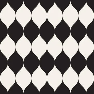 Vector seamless pattern. Repeating geometric abstract elements. Stylish monoc Illustrazione stock