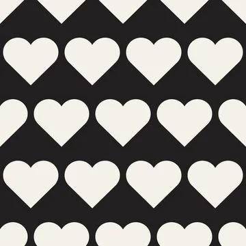Vector seamless pattern. Repeating geometric abstract elements. Stylish monoc 스톡 일러스트