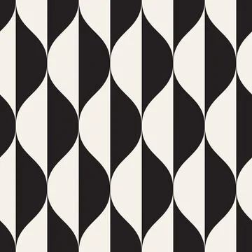 Vector seamless pattern. Repeating geometric abstract elements. Stylish monoc 库存插图