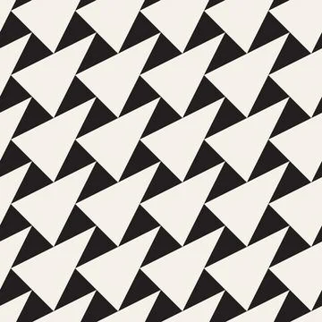 Vector seamless pattern. Repeating geometric abstract elements. Stylish monoc 스톡 일러스트