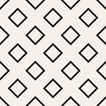 Vector seamless pattern. Repeating geometric abstract elements. Stylish monoc Illustrazione stock