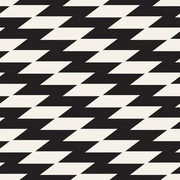 Vector seamless pattern. Repeating geometric abstract elements. Stylish monoc Stock Illustration