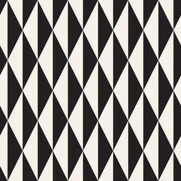 Vector seamless pattern. Repeating geometric abstract elements. Stylish monoc Stock Illustration