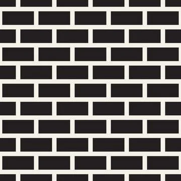 Vector seamless pattern. Repeating geometric abstract elements. Stylish monoc 스톡 일러스트