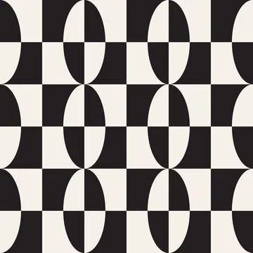 Vector seamless pattern. Repeating geometric elements. Stylish monochrome b.. Stockillustratie