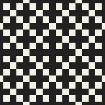 Vector seamless pattern. Repeating geometric elements. Stylish monochrome b.. Stock Illustration