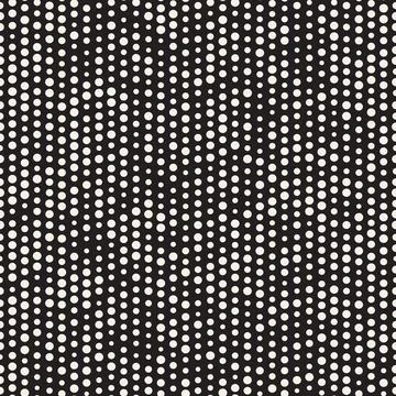 Vector seamless pattern. Repeating geometric elements. Stylish monochrome b.. Stock Illustration