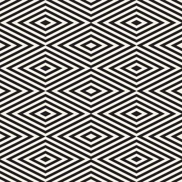 Vector seamless pattern. Repeating geometric elements. Stylish monochrome b.. 스톡 일러스트