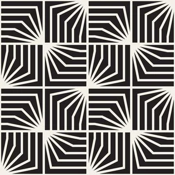 Vector seamless pattern. Repeating geometric elements. Stylish monochrome b.. 库存插图
