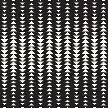 Vector seamless pattern. Repeating geometric elements. Stylish monochrome b.. Stock Illustration