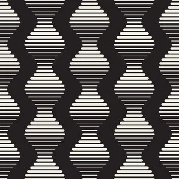 Vector seamless pattern. Repeating geometric abstract elements. Stylish monoc Illustrazione stock
