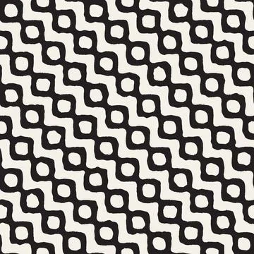 Vector seamless pattern. Repeating geometric abstract elements. Stylish monoc 스톡 일러스트