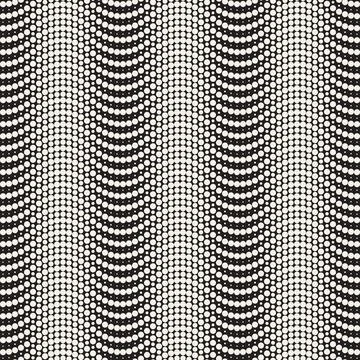 Vector seamless pattern. Repeating geometric abstract elements. Stylish monoc Illustrazione stock