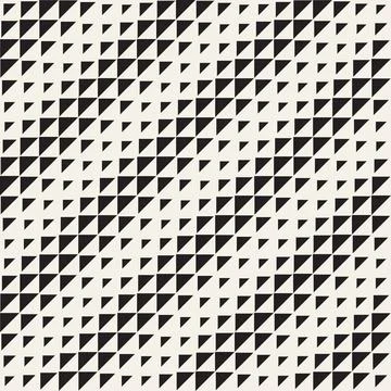 Vector seamless pattern. Repeating geometric abstract elements. Stylish monoc Stock Illustration