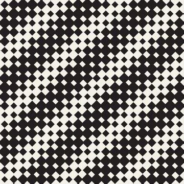 Vector seamless pattern. Repeating geometric abstract elements. Stylish monoc Stock Illustration