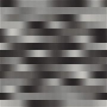 Vector seamless pattern. Repeating geometric abstract elements. Stylish monoc 스톡 일러스트