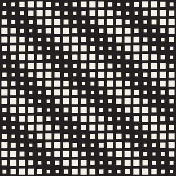 Vector seamless pattern. Repeating geometric abstract elements. Stylish monoc Stock Illustration