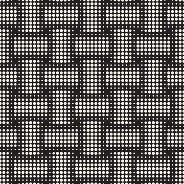 Vector seamless pattern. Repeating geometric elements. Stylish monochrome b.. Illustrazione stock