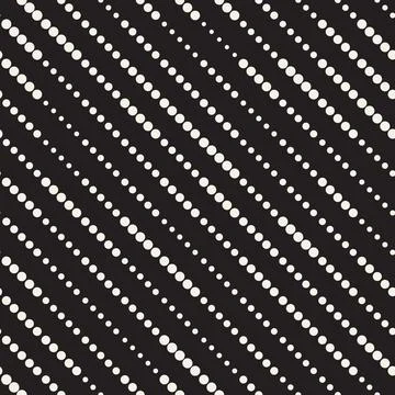 Vector seamless pattern. Repeating geometric elements. Stylish monochrome b.. Stock Illustration