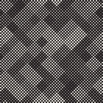 Vector seamless pattern. Repeating geometric elements. Stylish monochrome b.. Illustrazione stock