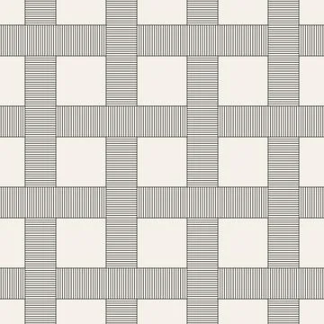 Vector seamless pattern. Repeating geometric elements. Stylish monochrome b.. 스톡 일러스트