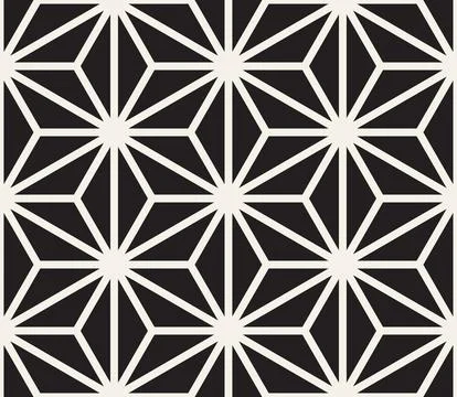 Vector seamless pattern. Repeating geometric abstract elements. Stylish monoc Illustrazione stock