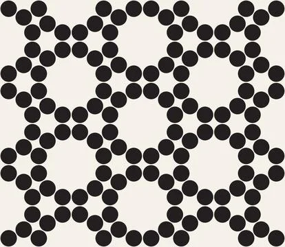 Vector seamless pattern. Repeating geometric abstract elements. Stylish monoc Illustrazione stock