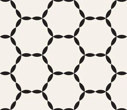 Vector seamless pattern. Repeating geometric abstract elements. Stylish monoc 库存插图