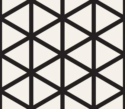 Vector seamless pattern. Repeating geometric abstract elements. Stylish monoc 스톡 일러스트