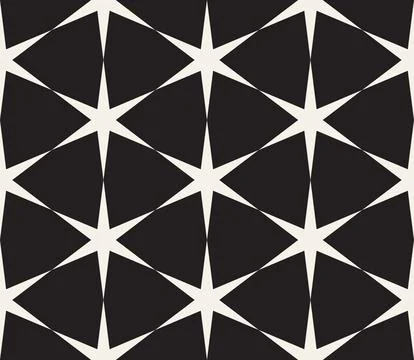 Vector seamless pattern. Repeating geometric abstract elements. Stylish monoc Illustrazione stock