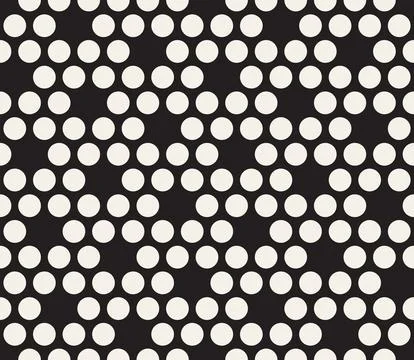 Vector seamless pattern. Repeating geometric abstract elements. Stylish monoc Stock Illustration