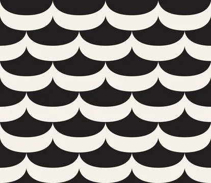 Vector seamless pattern. Repeating geometric abstract elements. Stylish monoc Illustrazione stock