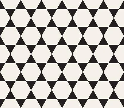 Vector seamless pattern. Repeating geometric abstract elements. Stylish monoc Illustrazione stock
