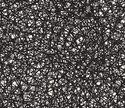 Vector seamless pattern. Repeating geometric abstract elements. Stylish monoc Illustrazione stock