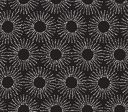 Vector seamless pattern. Repeating geometric abstract elements. Stylish monoc Illustrazione stock